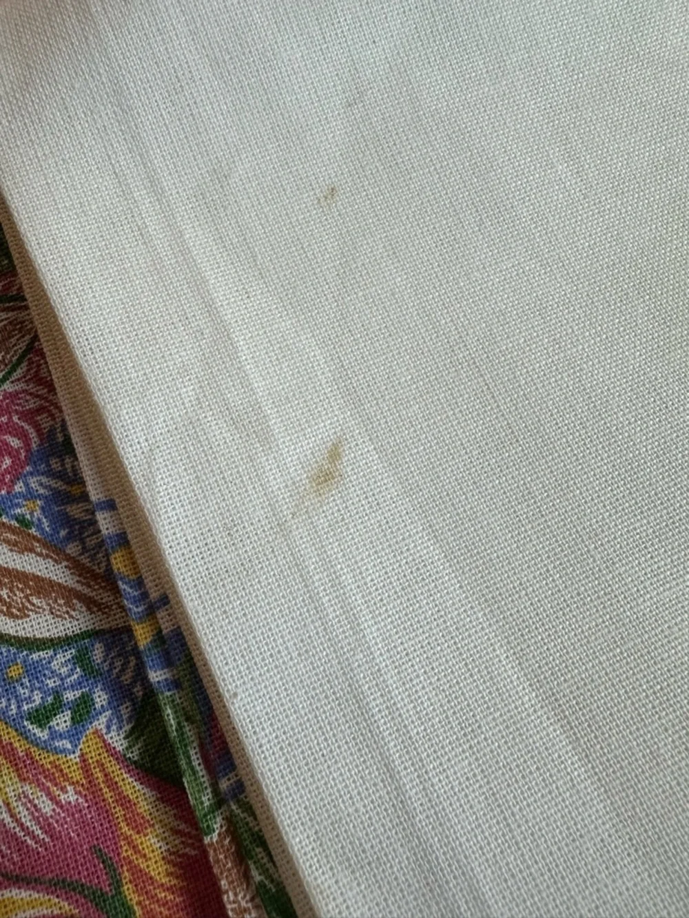 Vintage 90s Easter Bunny Floral Tablecloth Cotton Cottagecore Spring Decor